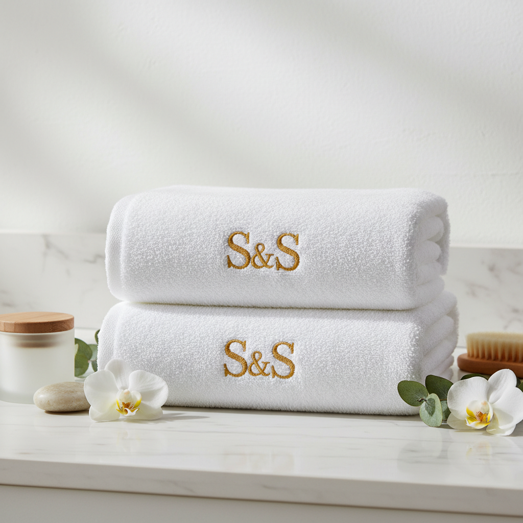 Plush Face Towel Set with S&S Logo