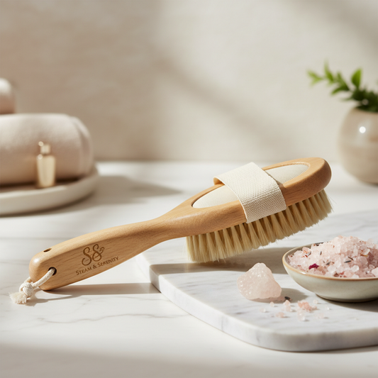 Soft Bristle Bath Brush with S&S Logo